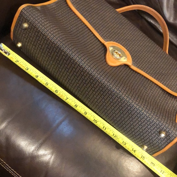 TED LAPIDUS Embossed Vinyl Leather Top Handle Lockable Laptop Briefcase RARE - Picture 15 of 17